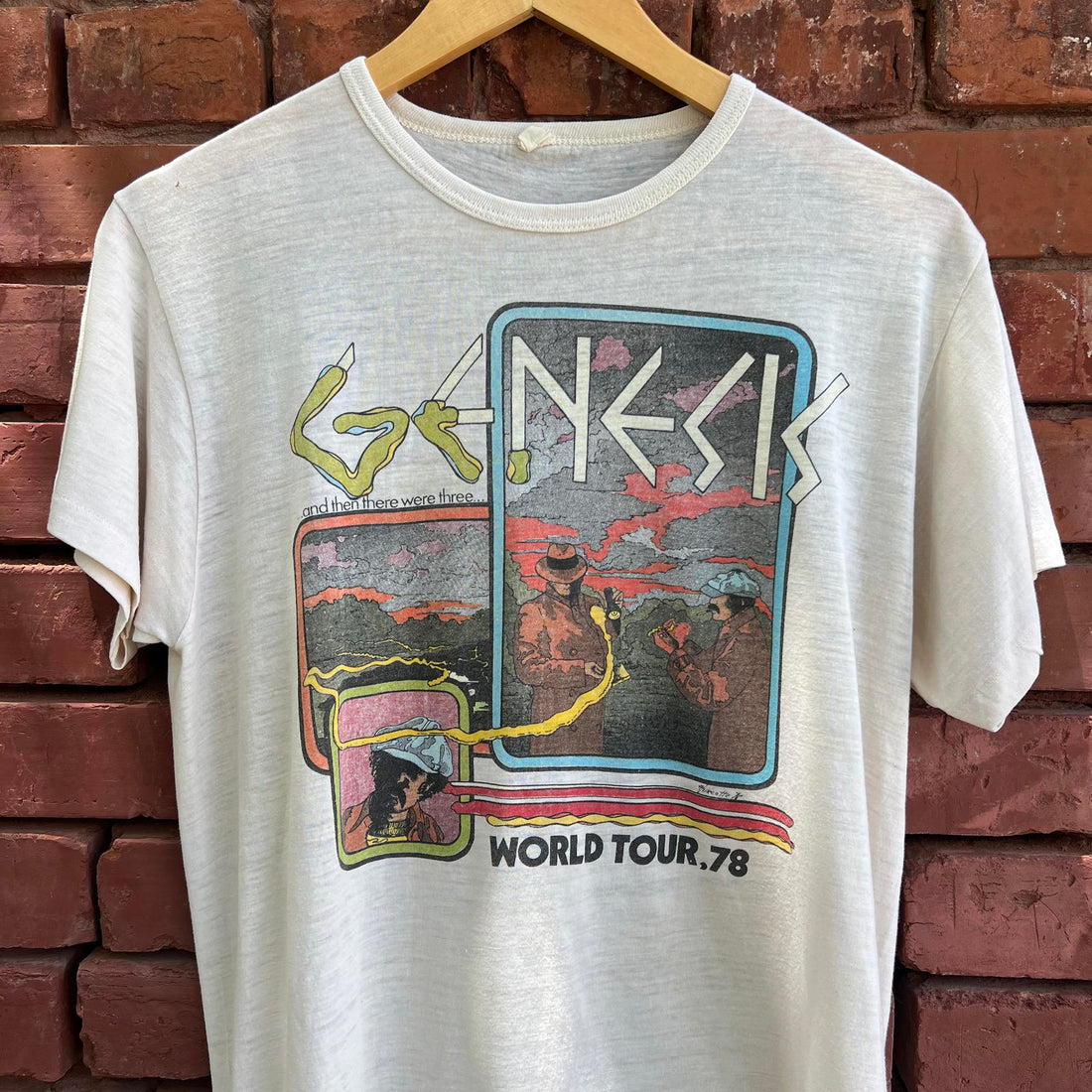 Vintage Genesis World Tour 1978 T Shirt Single Stitch Large