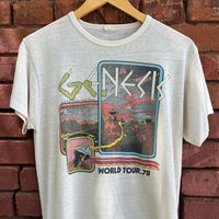 Vintage Genesis World Tour 1978 T Shirt Single Stitch Large
