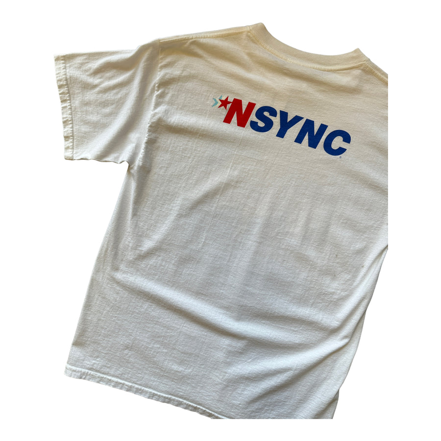 1998 *NSYNC PORTRAIT T-SHIRT WHITE ‘LARGE’ - 1990S