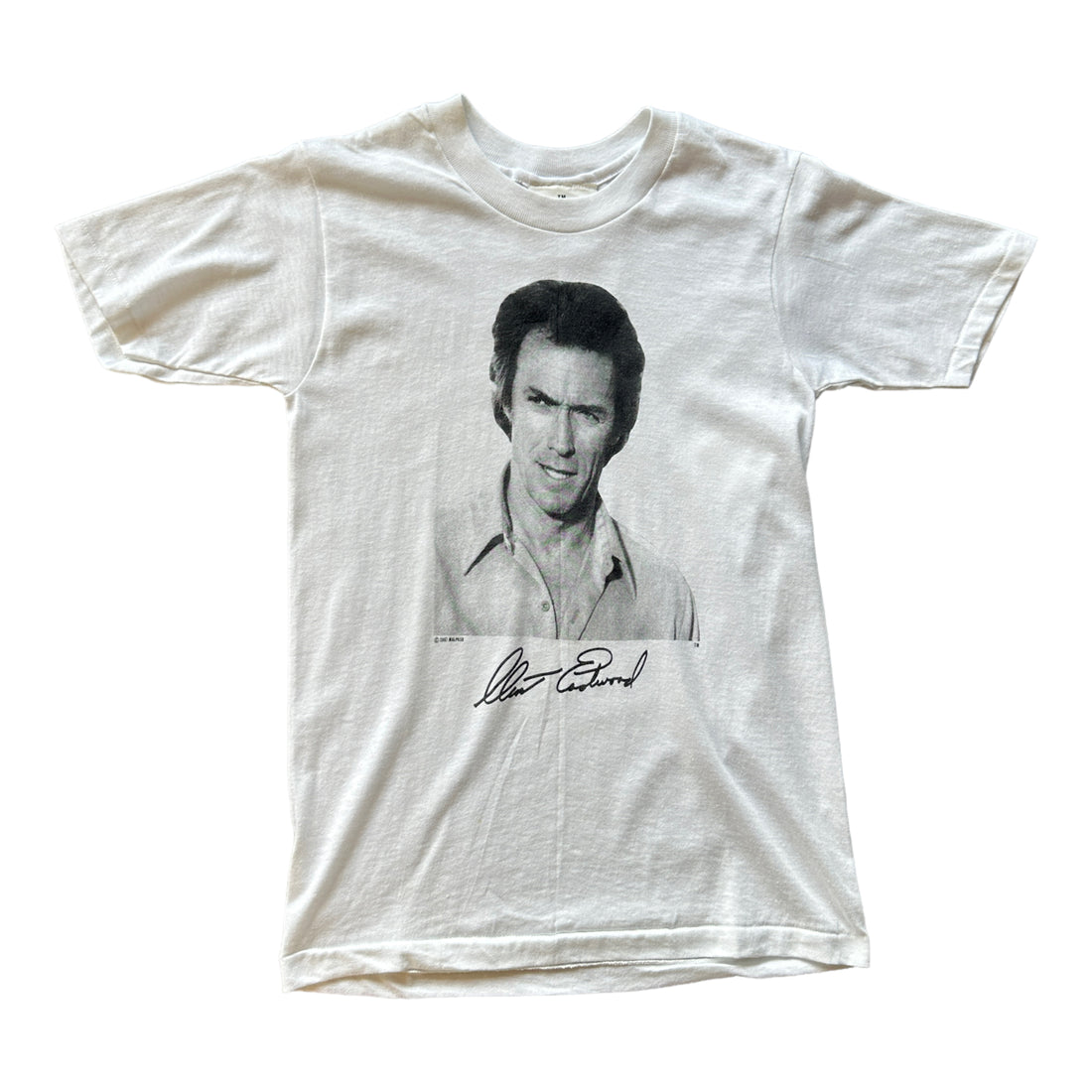 1987 CLINT EASTWOOD T-SHIRT WHITE ‘SMALL’ - 1980S