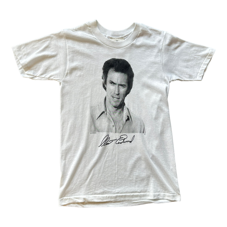 1987 CLINT EASTWOOD T-SHIRT WHITE ‘SMALL’ - 1980S