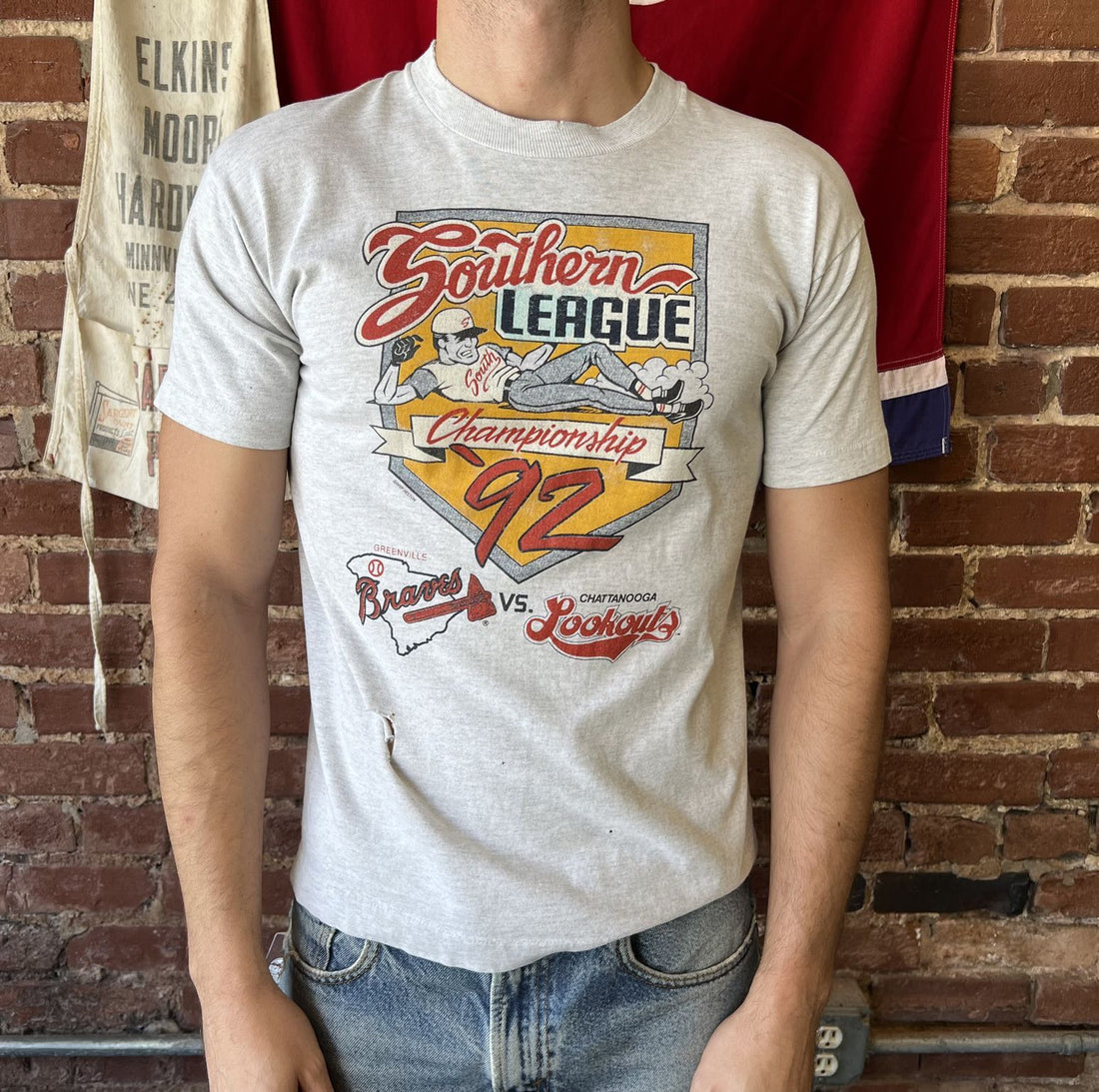 1992 Southern League Championship Chattanooga Lookouts T Shirt Mens Medium