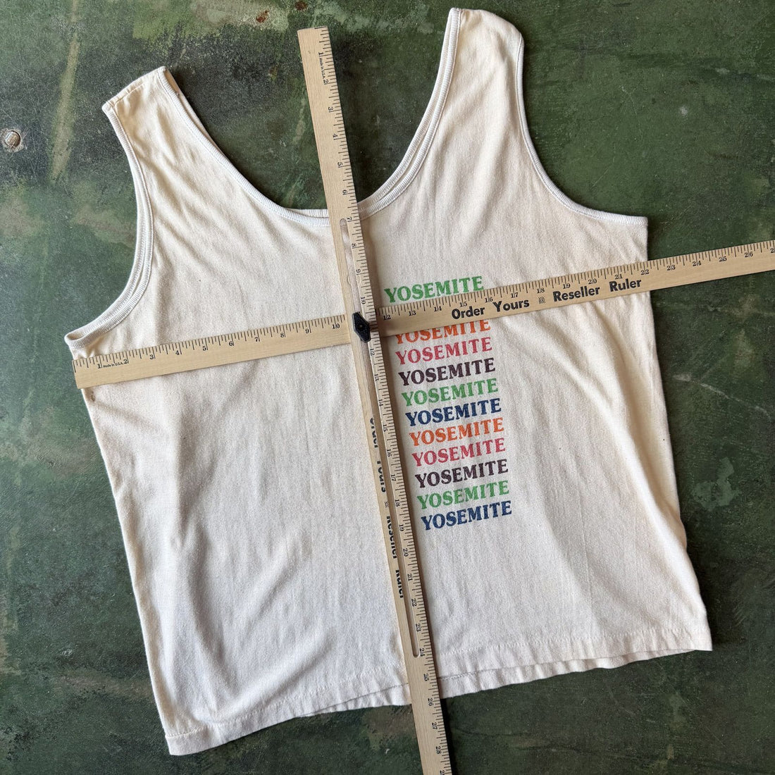 Vintage 1980s Yosemite Tank Top Textile Prints Men's XL