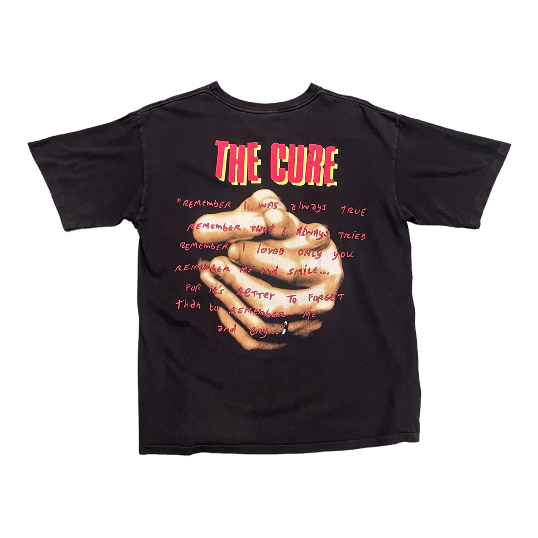 THE CURE TEE BLACK ‘XL’ - 1990S