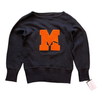 MEIGS COUNTY VARSITY SWEATER BLACK ‘SMALL’ - 1930S
