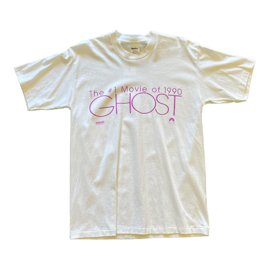 GHOST “#1 MOVIE OF 1990” TEE WHITE ‘LARGE’ - 1990S