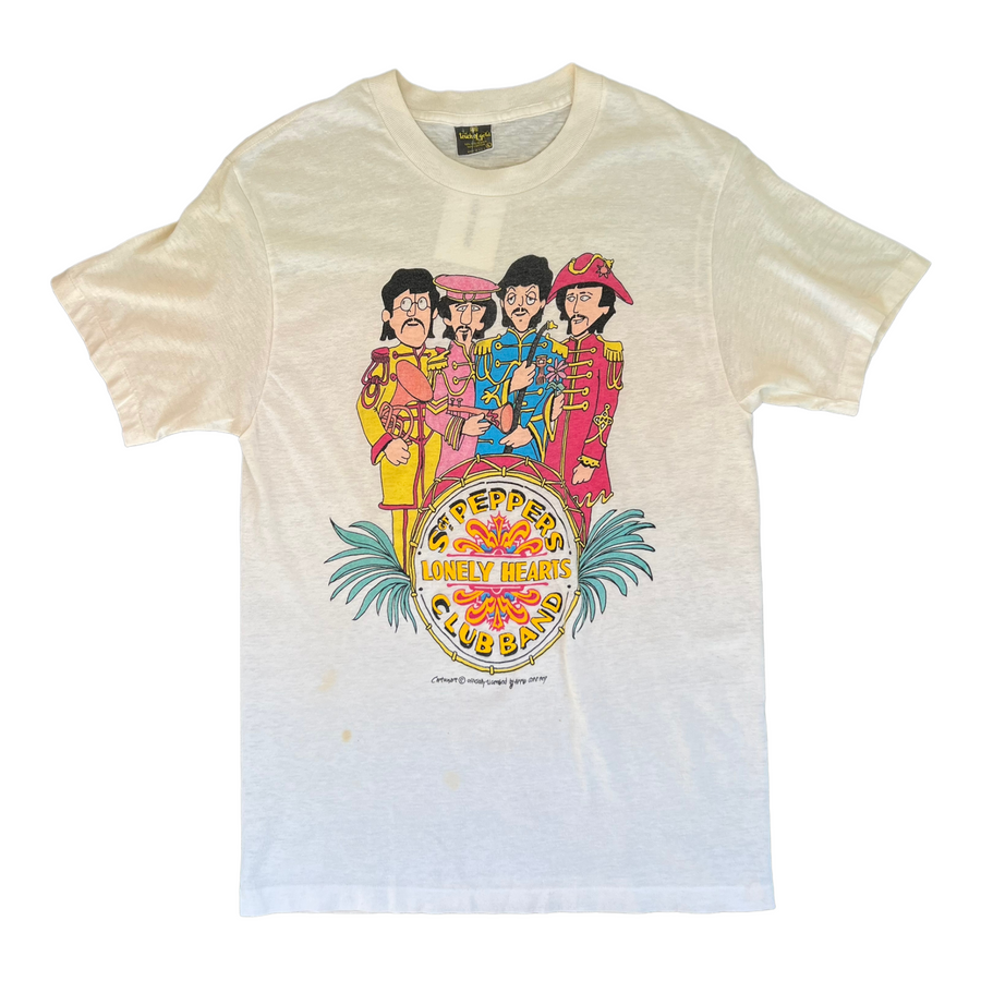 1987 SGT. PEPPERS LONELY HEARTS TEE WHITE ‘LARGE’ - 1980S