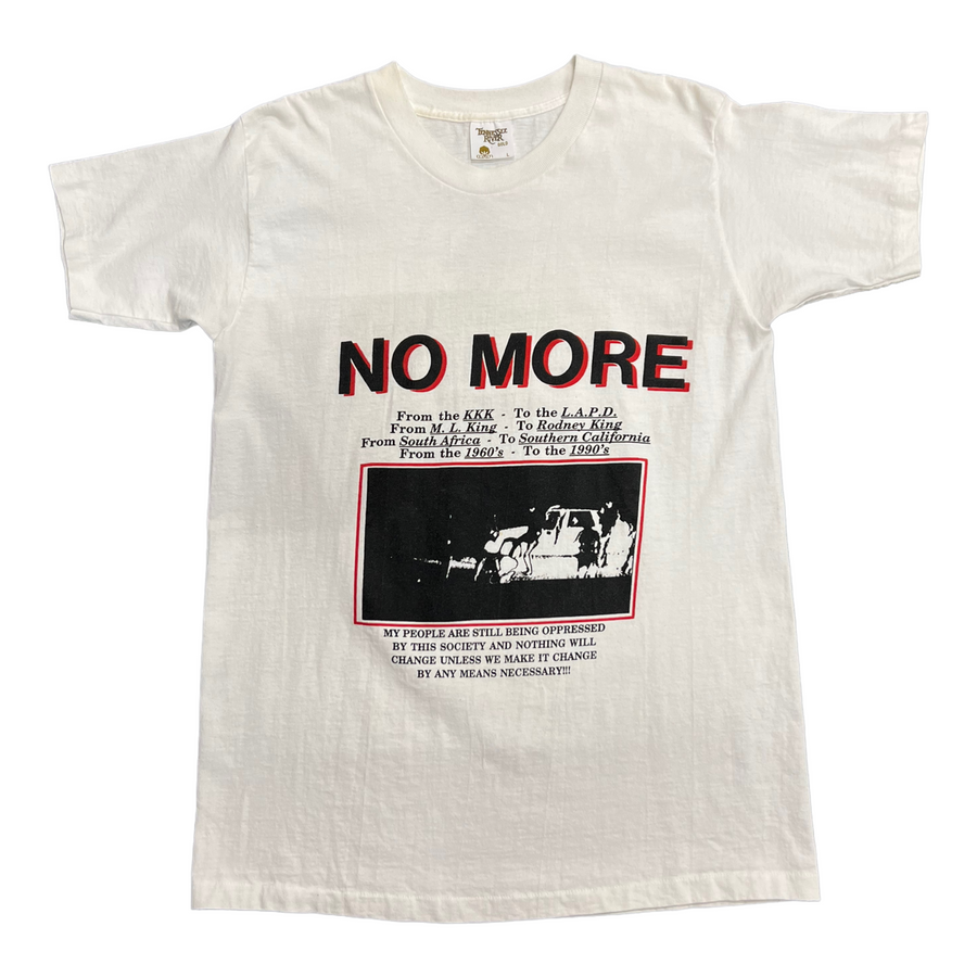 NO MORE OPPRESSION TEE WHITE ‘LARGE’ - 1990S