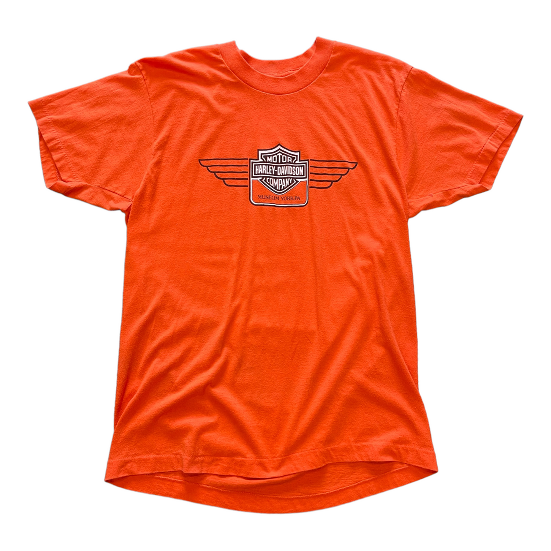 HARLEY TEE ORANGE ‘XL’ - 1980S